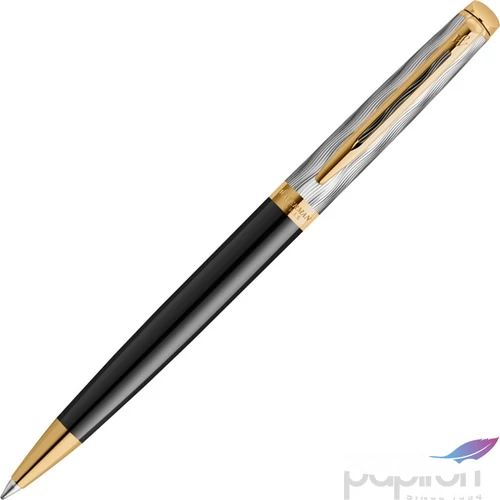 Waterman Hemisphere golyóstoll Deluxe Special Edition Reflections Of Paris fekete cizellált arany klipsz