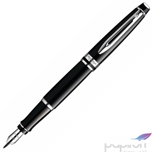 Waterman Expert III töltőtoll S0951740 lakk fekete ezüst klipsz EXPERT3 BLK CT FP F GB prémium minőség