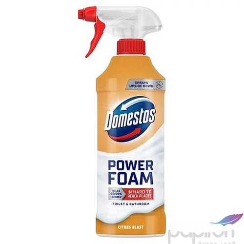 WC- és fürdőszoba tisztító hab 435ml DOMESTOS Power Foam Citrus Blast
