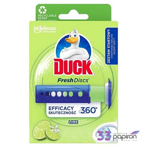 WC tisztító korong adagolóval 36ml DUCK Fresh Discs lime 