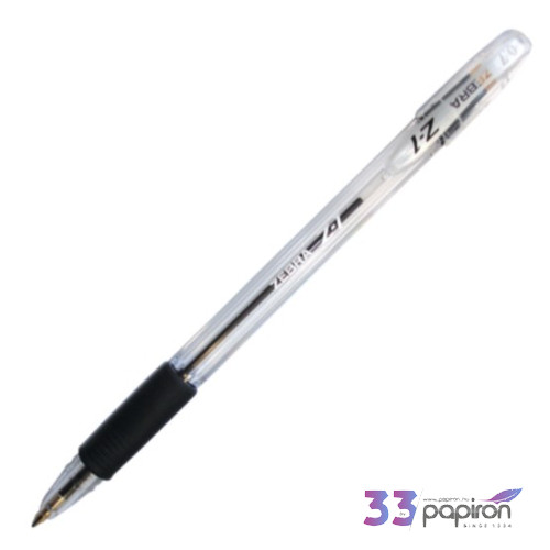 Toll Zebra Z-1 fekete kupakos golyóstoll 0,7mm 