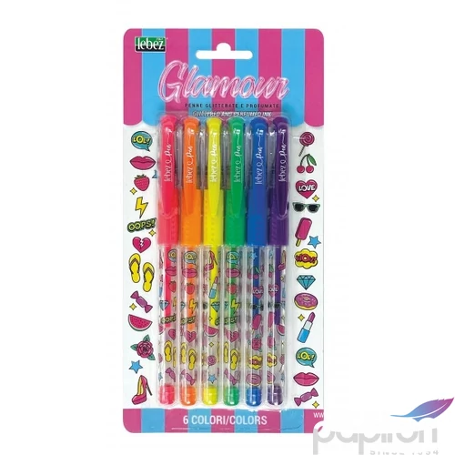 Zselés toll LEBEZ illatos, glitteres 5306
