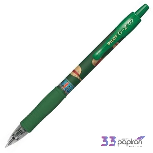 Zseléstoll 0,32mm Pilot nyomógombos, G-2 One Piece, zöld