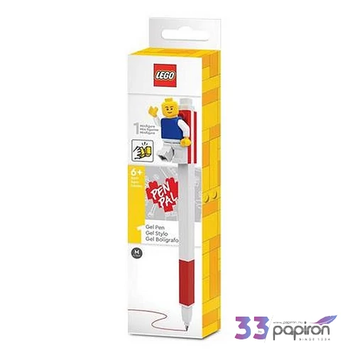 Zseléstoll, 0,7 mm LEGO kupakos, mini figurával piros