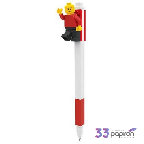 Zseléstoll 0,7 mm, LEGO mini figurával piros 1db/ár