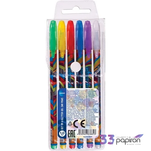 Zseléstoll készlet Centrum Glitter 6db/szett 83885