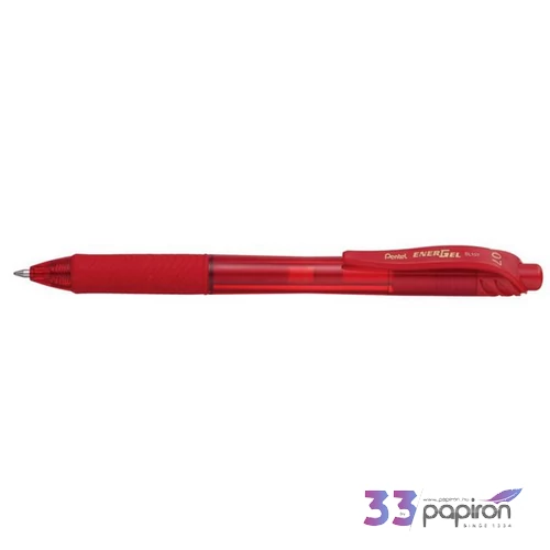 Zseléstoll Pentel BL107 piros 0,35mm nyomógombos EnerGelX BL107
