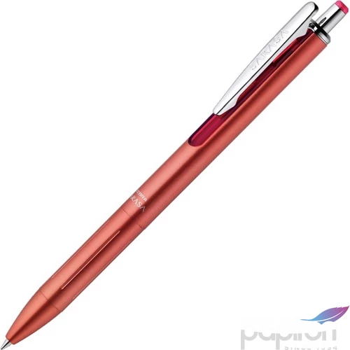 Zseléstoll Zebra Sarasa Grand 0,5mm kék tinta, Lazac-pink tolltest fekete gravírozható lézergravírozással