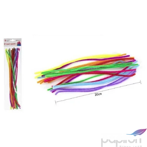 Zsenília drót 30cm vegyes szín 8féle szín,  20 szálas Torch F22371