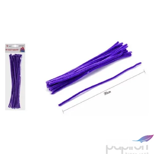 Zsenília drót 30cm 20db-os s.lila 25