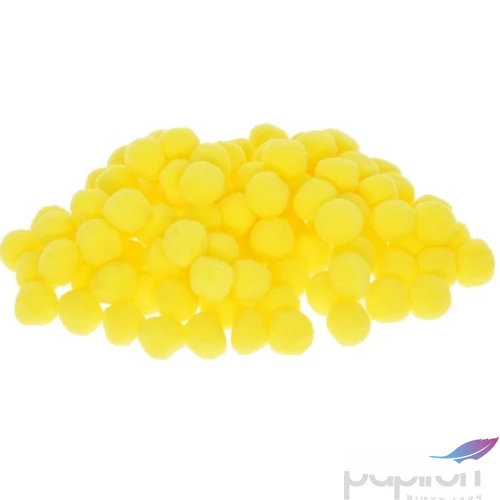Zsenília golyó 2cm műszálas, sárga (kb. 25db/csomag)