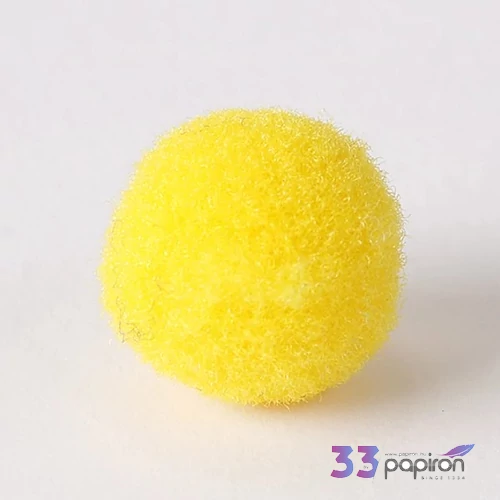 Zsenília pompon mustársárga 2 cm, 100 db / csomag