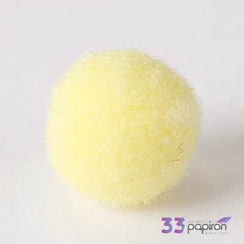 Zsenília pompon sárga 1 cm, 100 db / csomag
