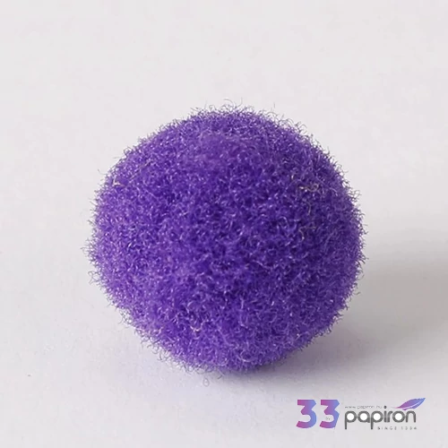Zsenília pompon sötétlila 1 cm, 100 db / csomag