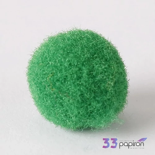 Zsenília pompon sötétzöld 1 cm, 100 db / csomag