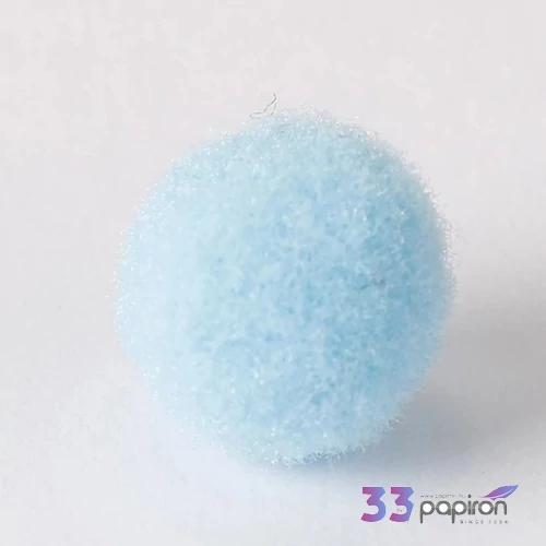 Zsenília pompon világoskék 1 cm, 100 db / csomag