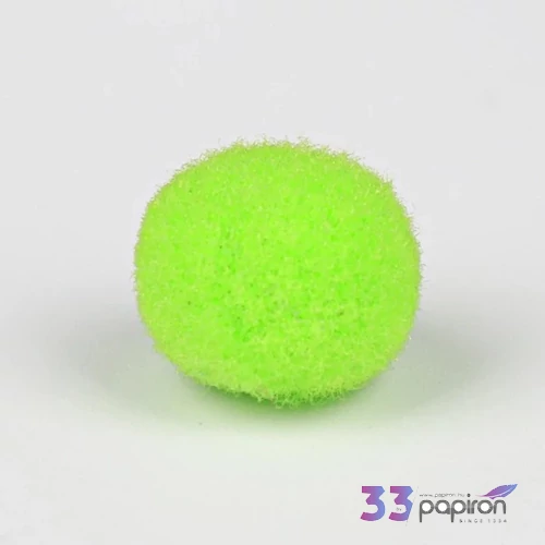Zsenília pompon világoszöld 2 cm, 100 db / csomag