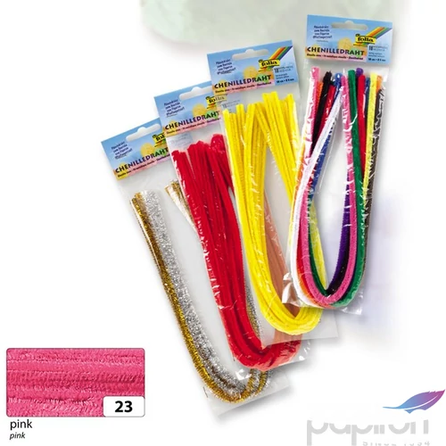 Zsenília szál  Folia 8mmx50cm 10db rózsaszín 