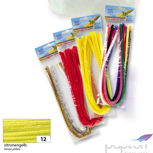 Zsenília szál  Folia 8mmx50cm 10db sárga 