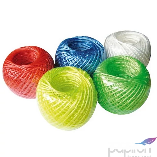 Zsineg PP 50gr 3mm/35m színes vegyesen pi/ké/zö/fe/sá kötözőzsineg