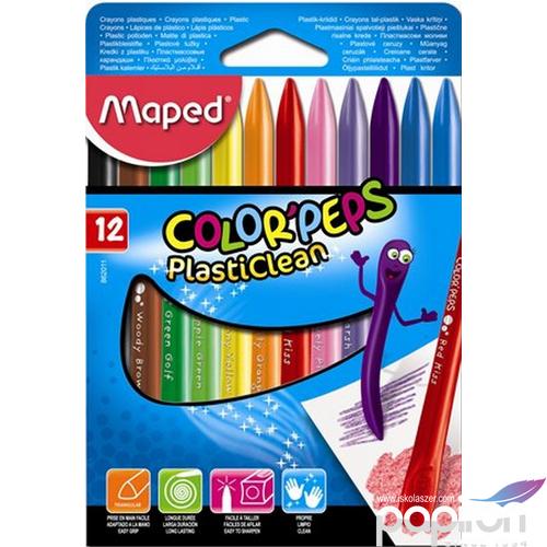 Zsírkréta 12 Maped Color`Peps PlasticClean háromszög 12szín Írószerek Maped 862011