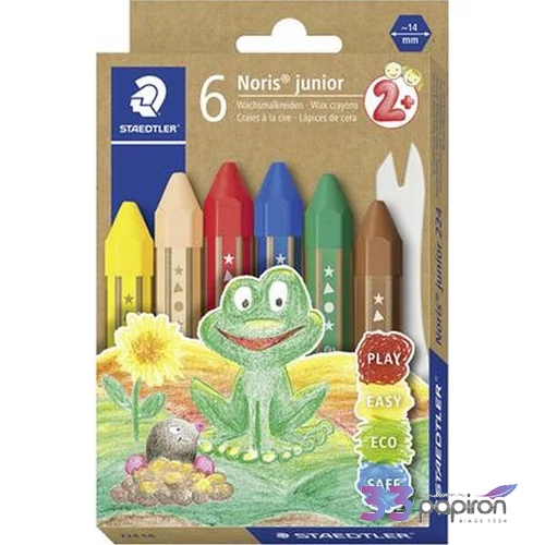 Zsírkréta 6 Staedtler vastag, hatszögletű Noris Junior Zsírkréták