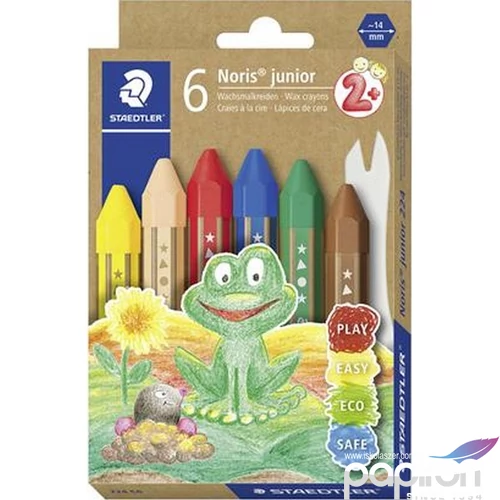 Zsírkréta 6 Staedtler vastag, hatszögletű Noris Junior Zsírkréták
