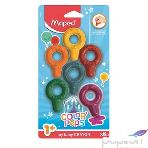 Zsírkréta Maped Color Peps Baby, 6 különböző szín