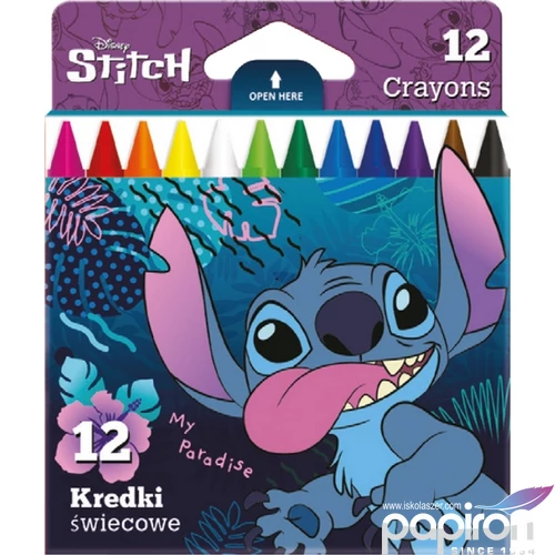 Zsírkréta Stitch kerek 12szín Colorino