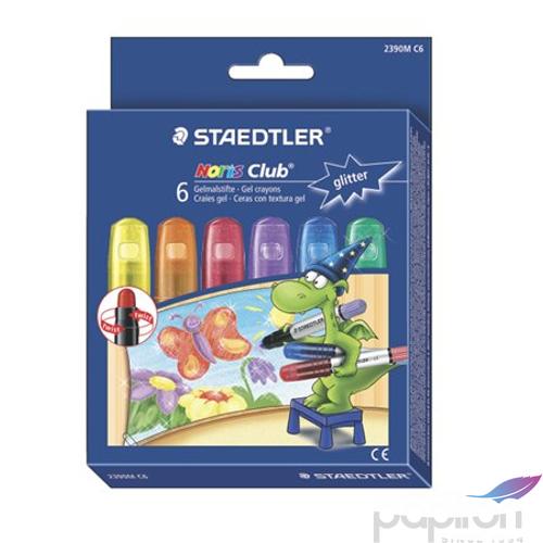Zsírkréta 6 Staedler Norisz Club zselés csavaros, 6metál szín Írószerek Staedler 2390M C6