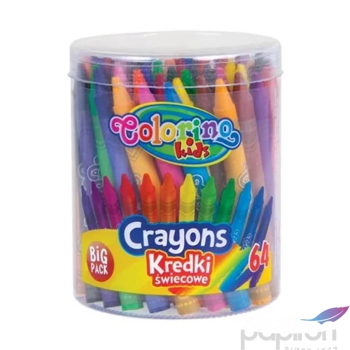 Zsírkrétakészlet Colorino 64db-os vödrös
